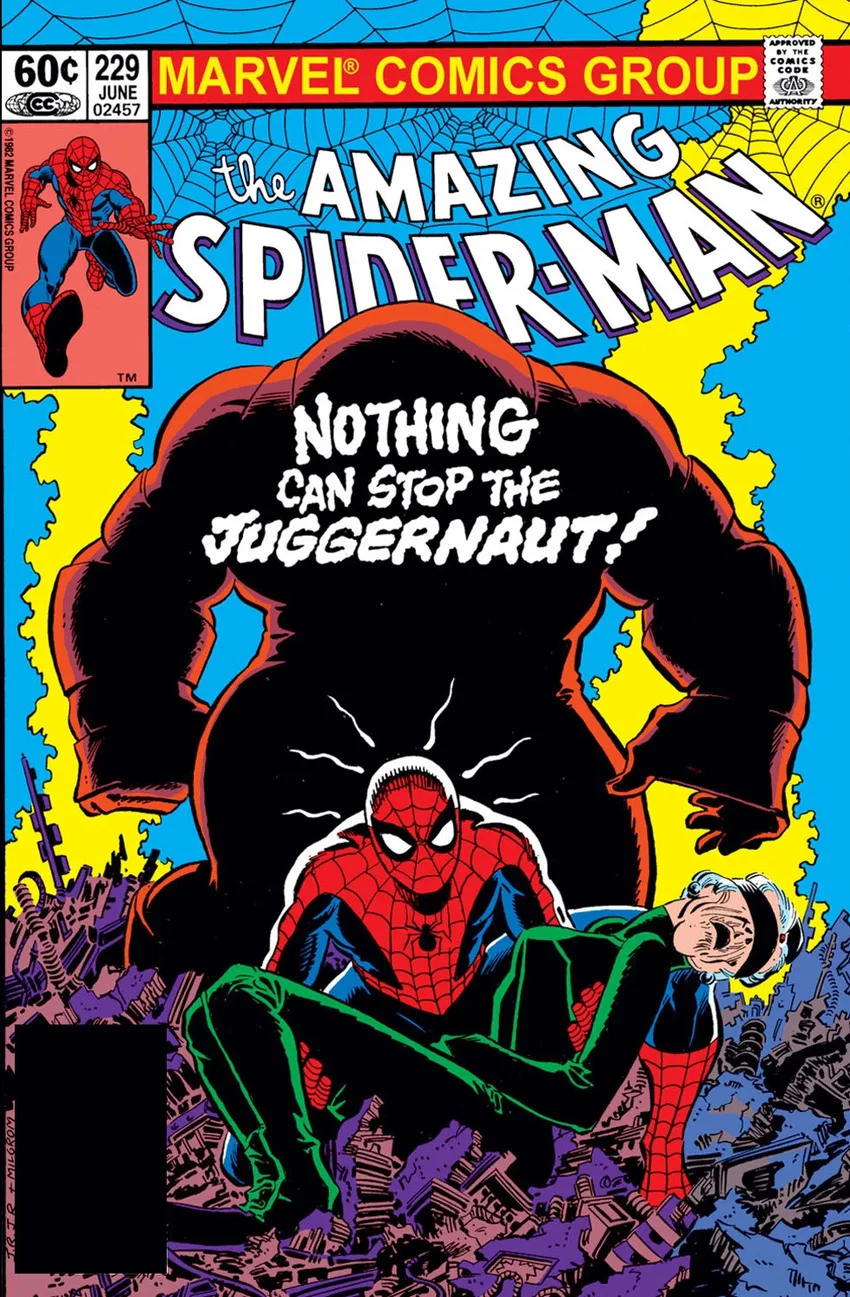 Amazing Spider-Man #229 cover by John Romita Jr. and Al Milgrom.