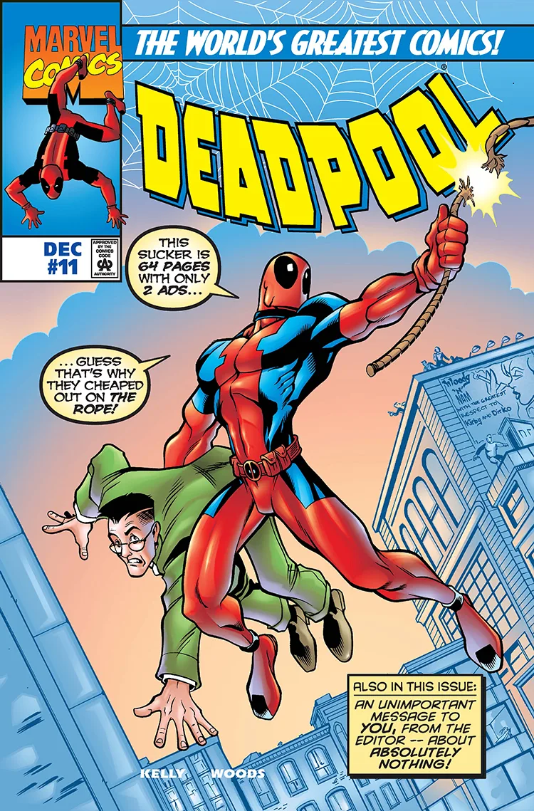 Deadpool (1997 series) #11 cover by Pete Woods.