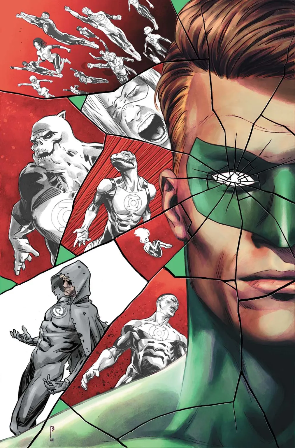 Green Lantern: Fractured Spectrum #1 cover by Fernando Blanco.