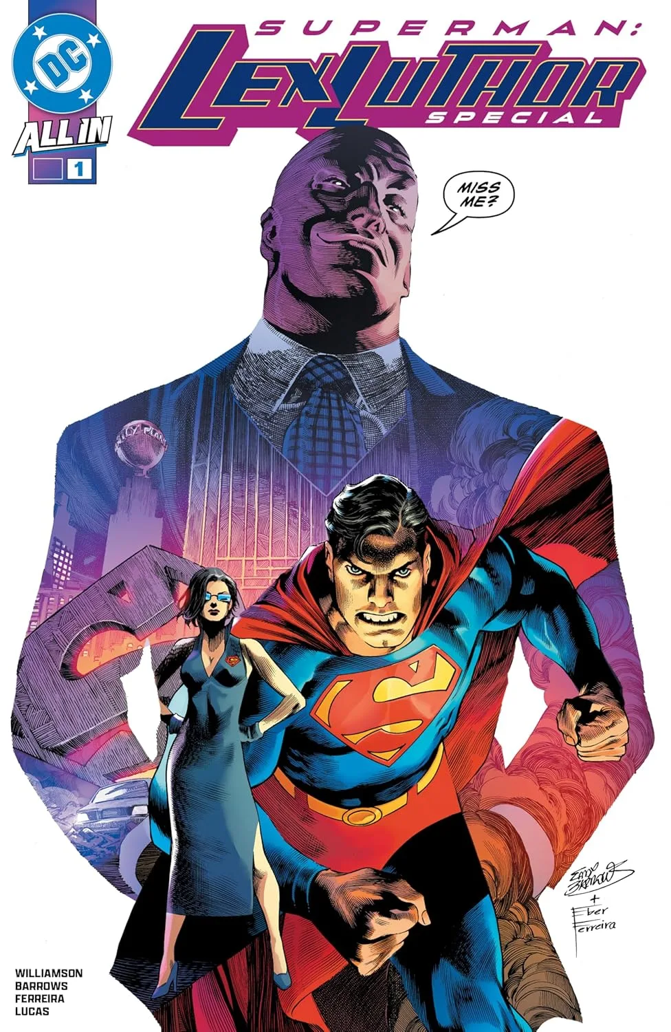 Superman: Lex Luthor Special #1 cover by Eddy Barrow and Eber Ferreira.