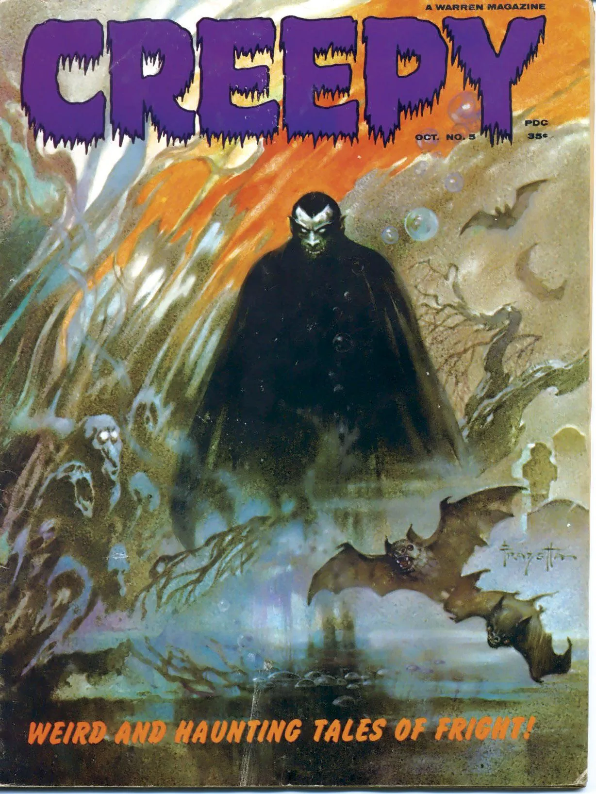 Creepy #5 cover by Frank Frazetta.