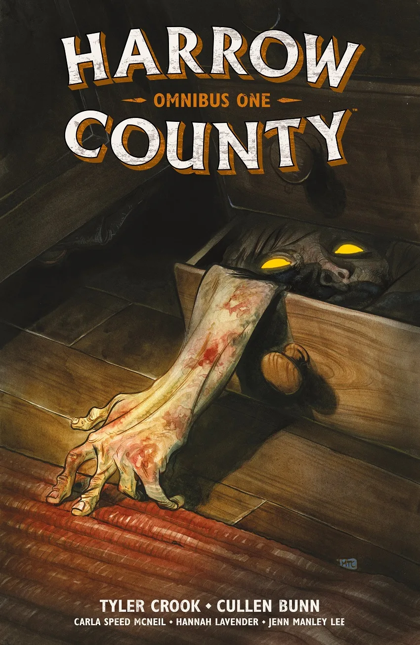 Harrow County Omnibus Volume 1 cover by Tyler Crook.