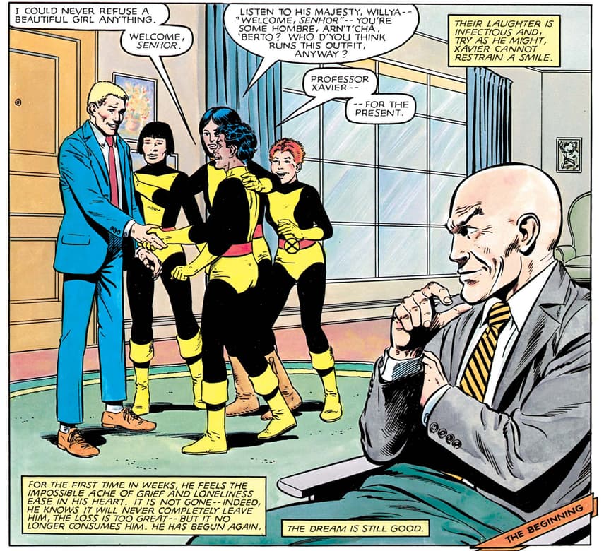 Marvel Graphic Novel #4 - The New Mutants panel art by Bob McLeod.