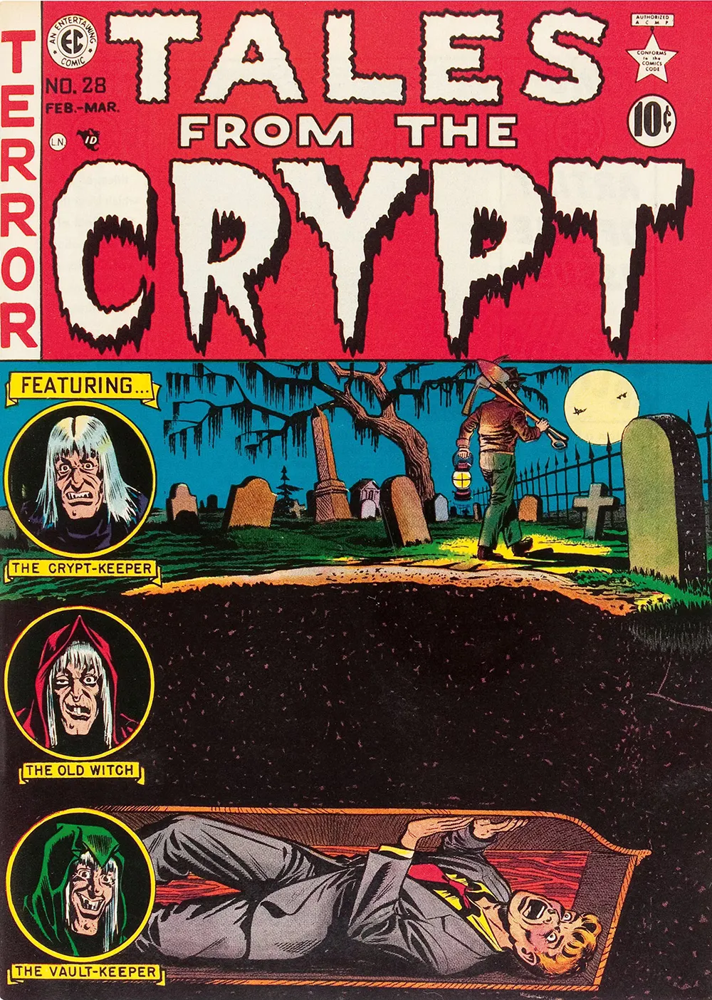 Tales From The Crypt #28 cover by Al Feldstein.