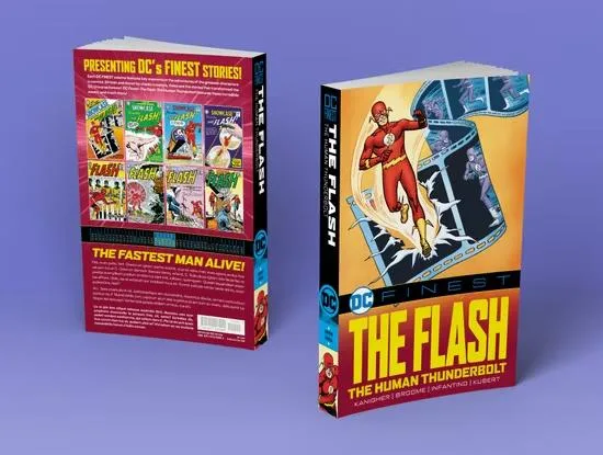 Photo showing the front and back trade dress of DC Finest - The Flash: The Human Thunderbolt.