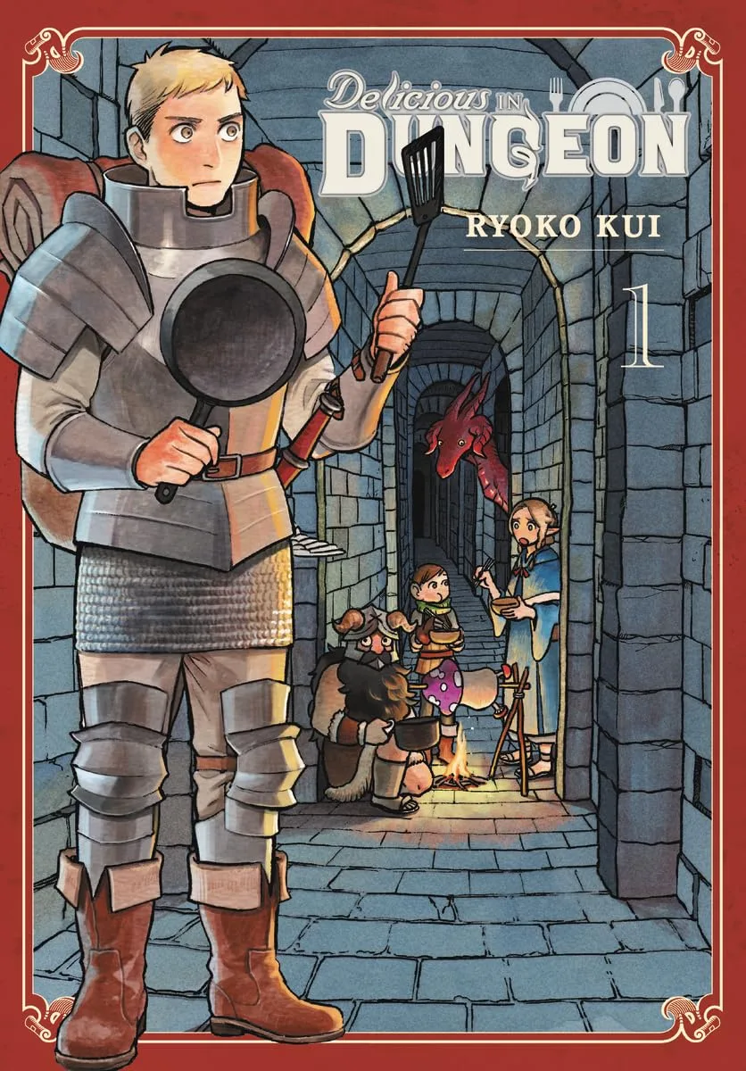 Delicious in Dungeon Volume 1 cover Ryoko Kui.