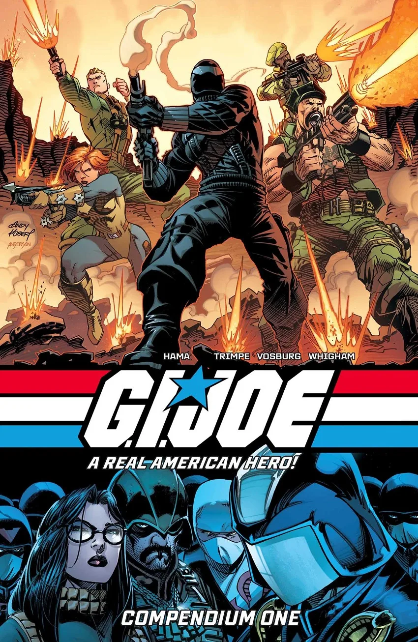G.I. Joe: A Real American Hero! Compendium One cover by Andy Kubert.