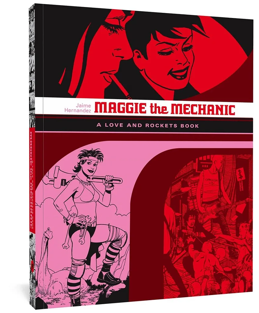 Love & Rockets: Maggie the Mechanic cover by Jaime Hernadez.
