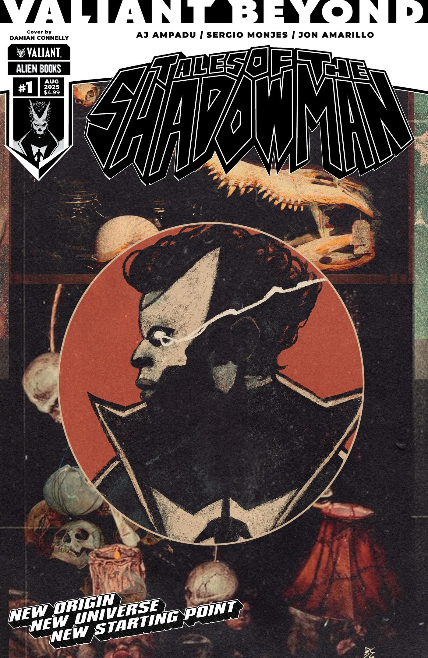 Valiant Beyond: Tales of the Shadowman #1 cover A by Damien Connelly.