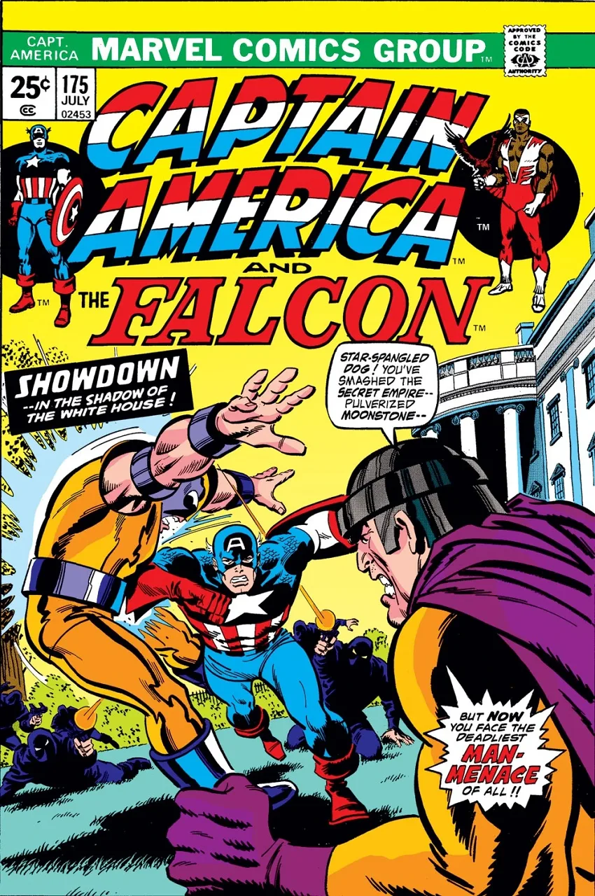 Captain America and The Falcon #175 cover by John Romita Sr.