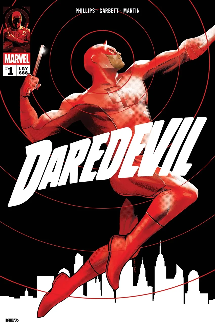 Daredevil (2026 series) #1 cover by Lee Garbett.