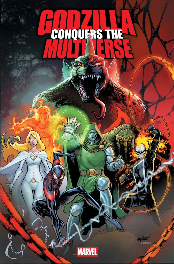 Godzilla Conquers the Multiverse #1 cover by David Marquez.