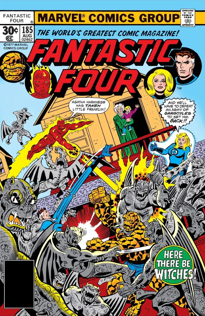 Fantastic Four (1961 series) #185 cover by George Pérez and Joe Sinnott.