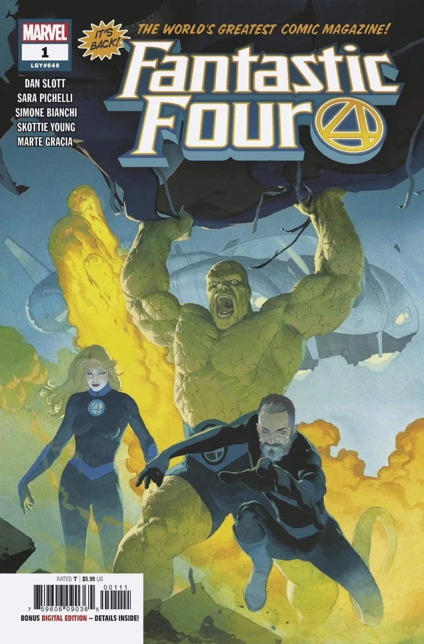 Fantastic Four (2018 series) #1 cover by Esad Ribic.