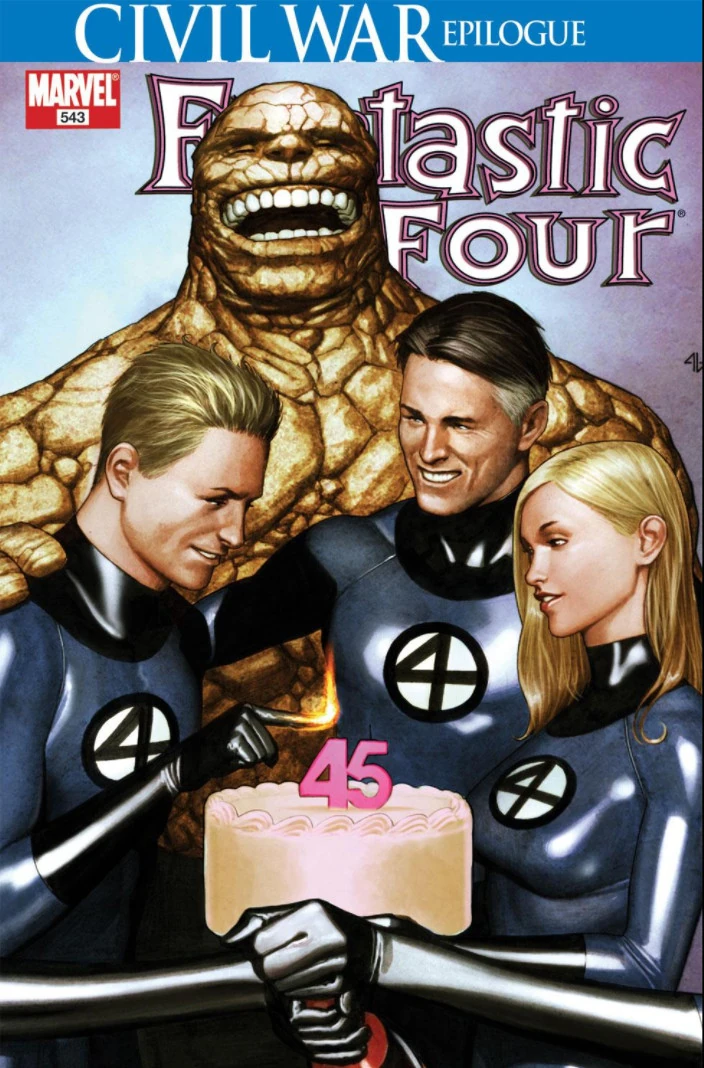 Fantastic Four #543 cover by Adi Granov.