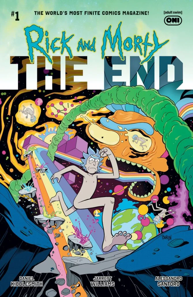 Rick and Morty: The End #1 cover by Dave Bardin.