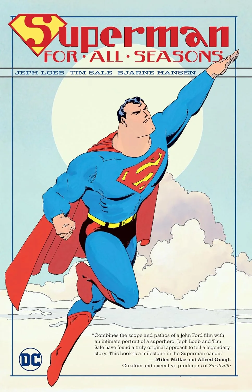 Superman For all Seasons cover by Tim Sale and Bjarne Hansen.