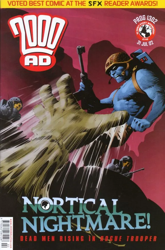 2000 AD Prog 1302 cover by Frazer Irving.