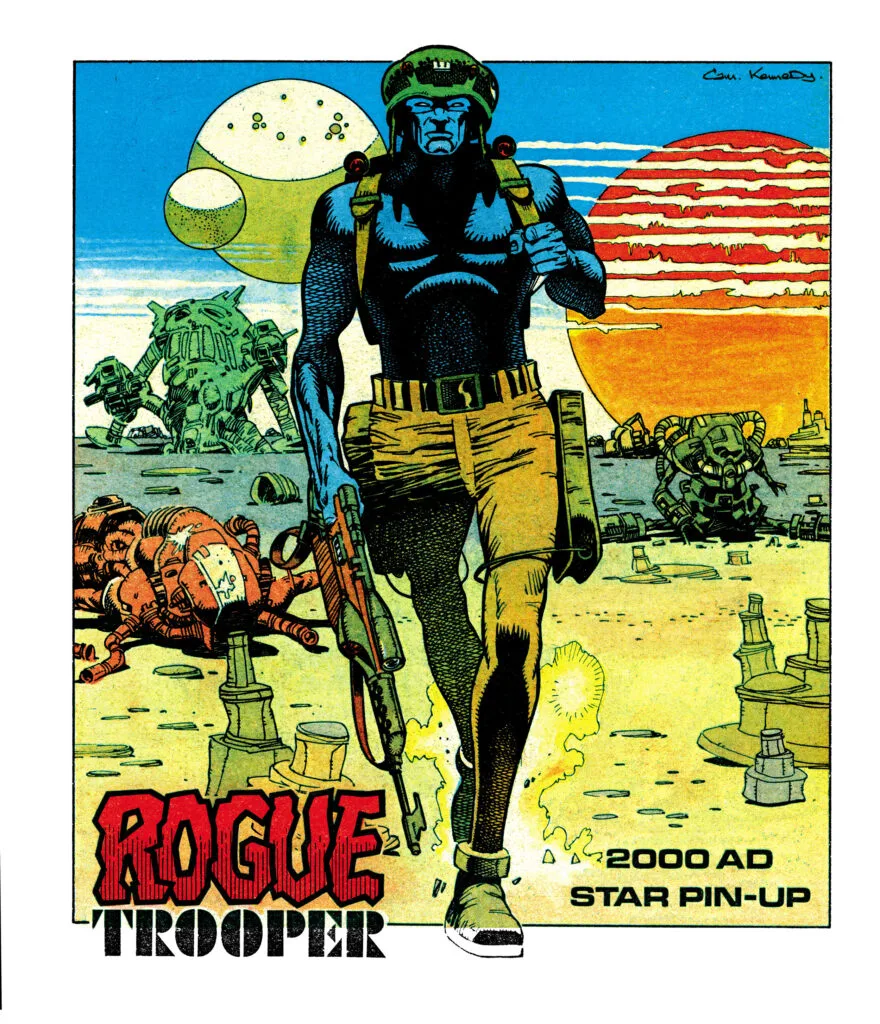 Rogue Trooper pin-up by Cam Kennedy.