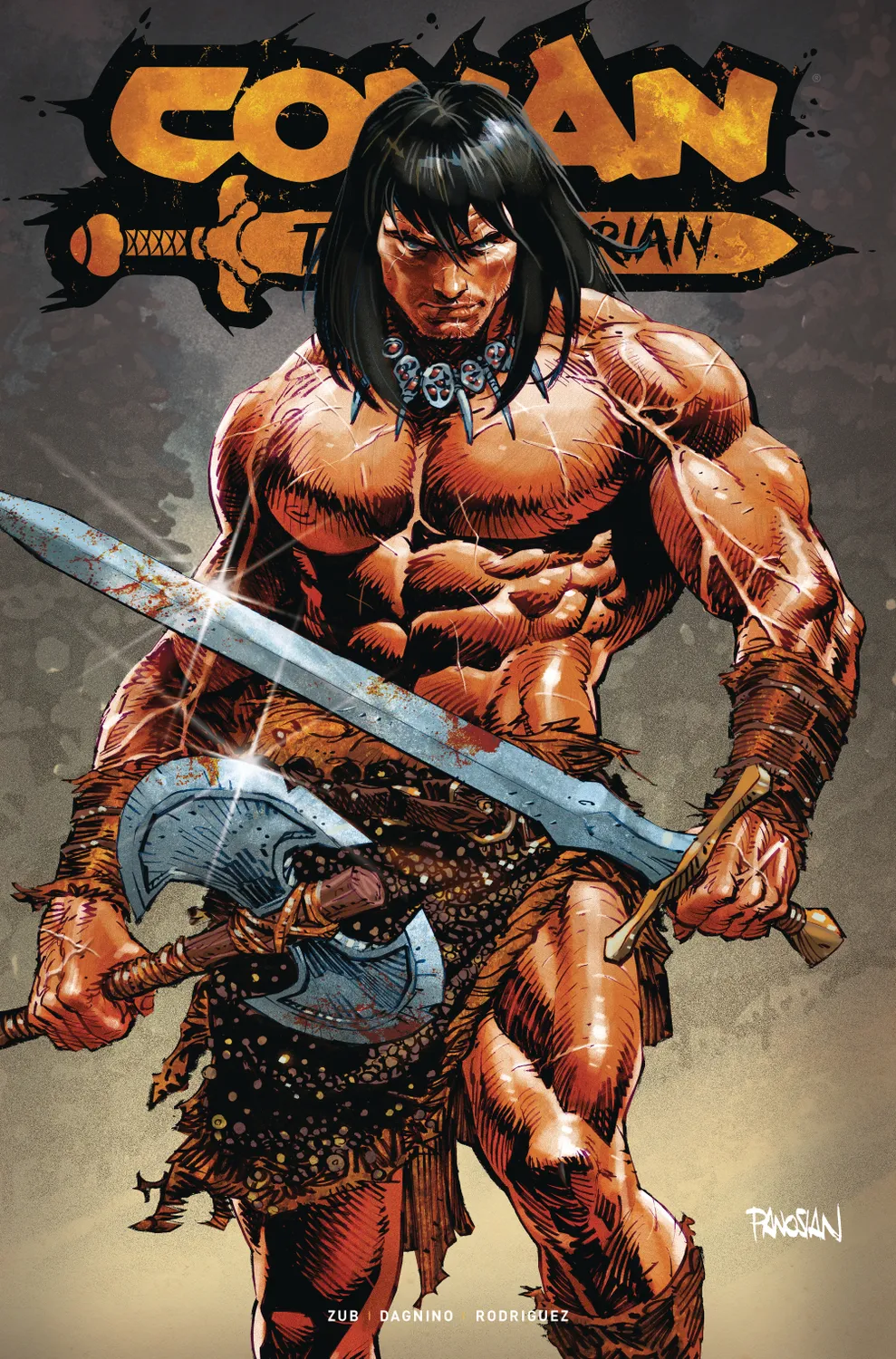 Conan the Barbarian (2023 series) #21 cover by Dan Panosian.