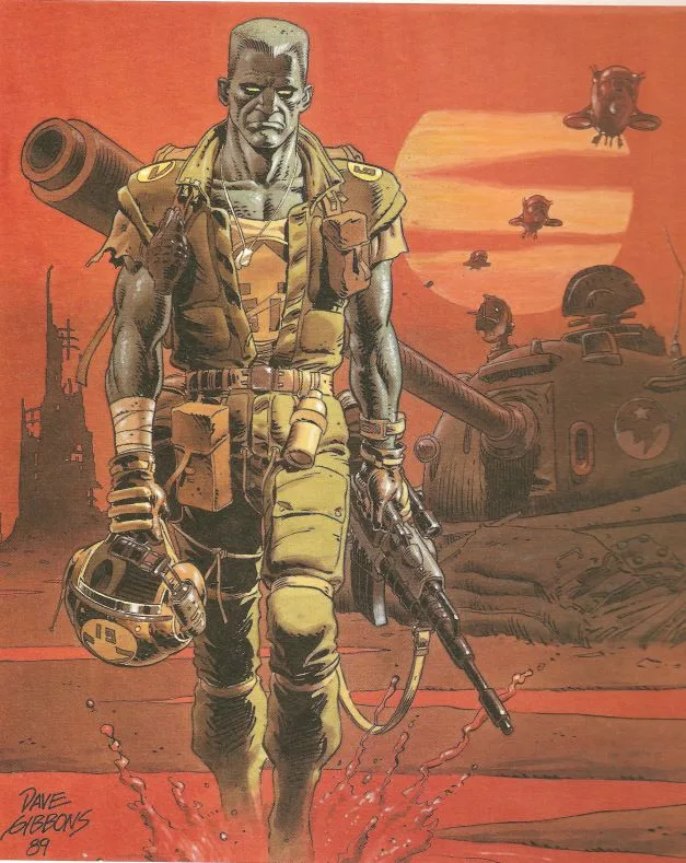 Art by Dave Gibbons.