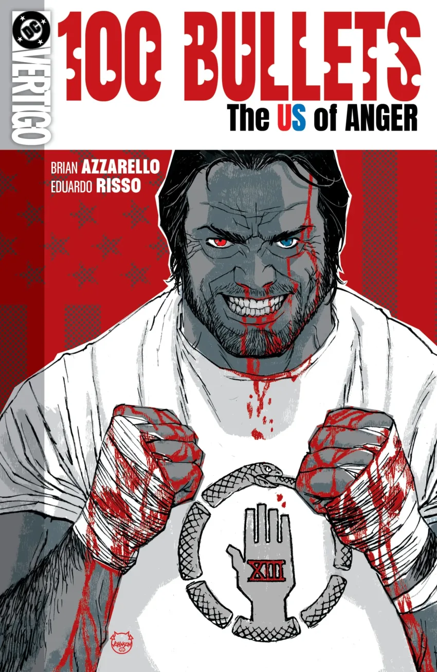 100 Bullets: The US of Anger #1 cover by Dave Johnson.