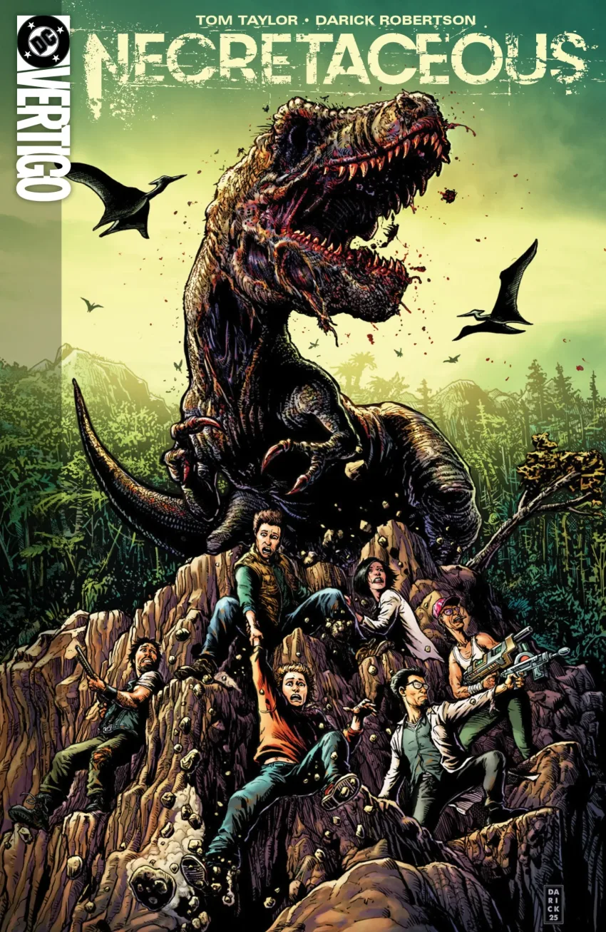 Necretaceous #1 cover by Darick Robertson.