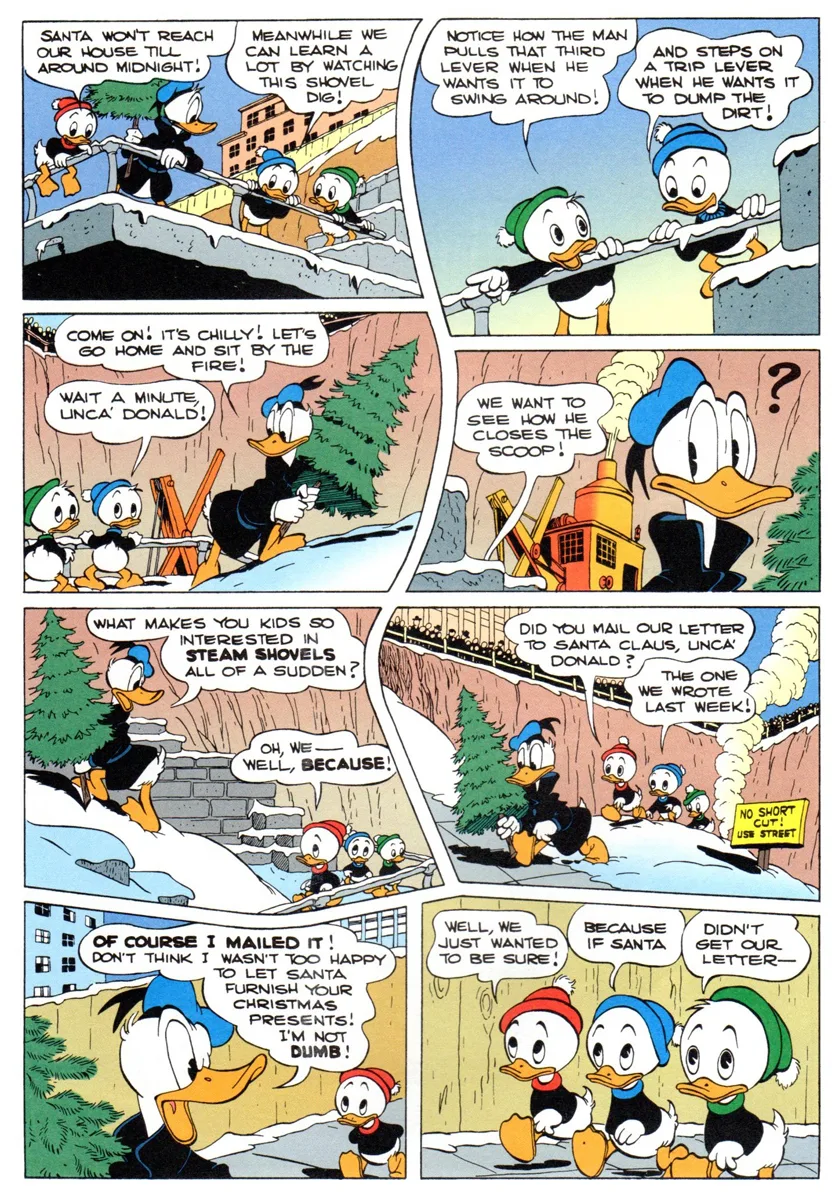 Donald Duck: Letter For Santa page by Carl Barks.
