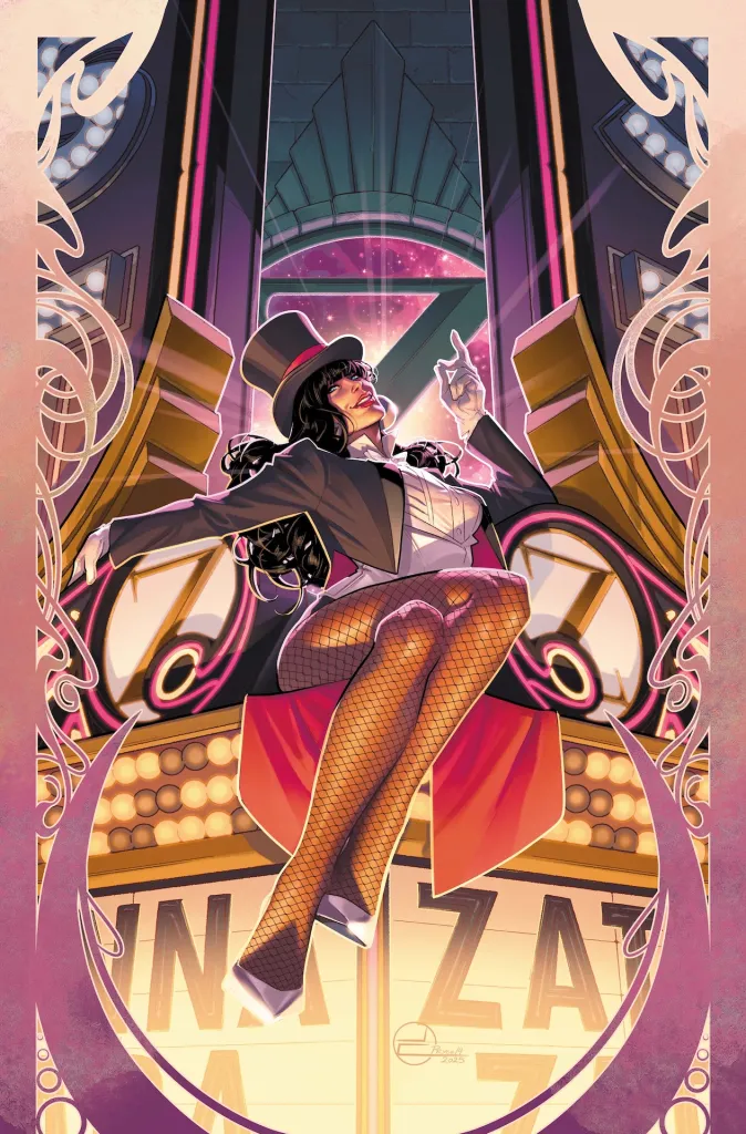 Zatanna (2026 series) #1 cover by Jamal Campbell.