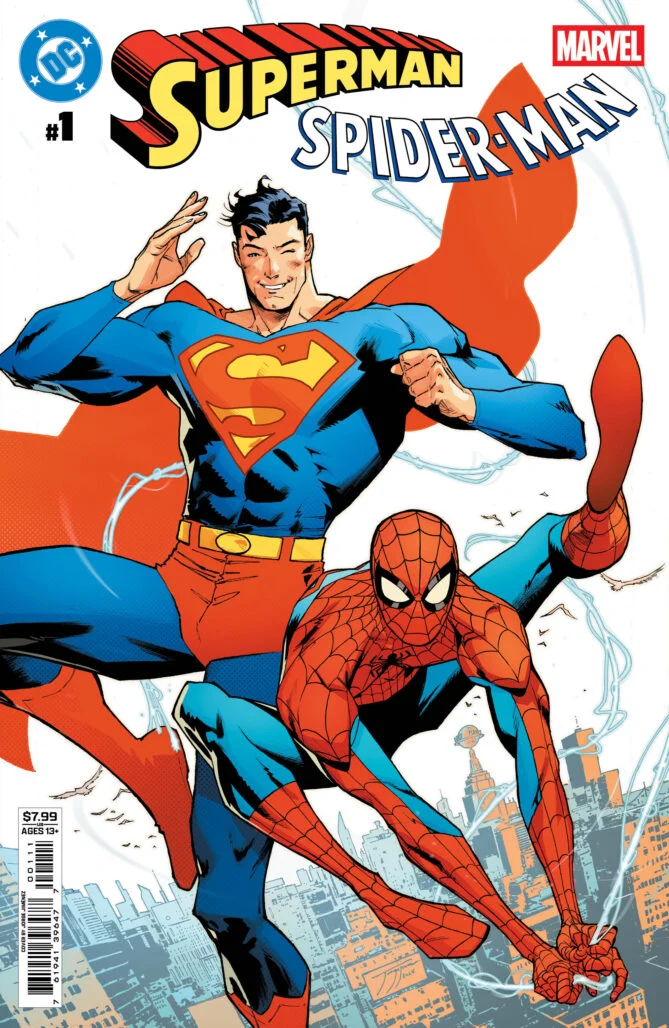 Superman/Spider-Man #1 cover by Jorge Jiménez.