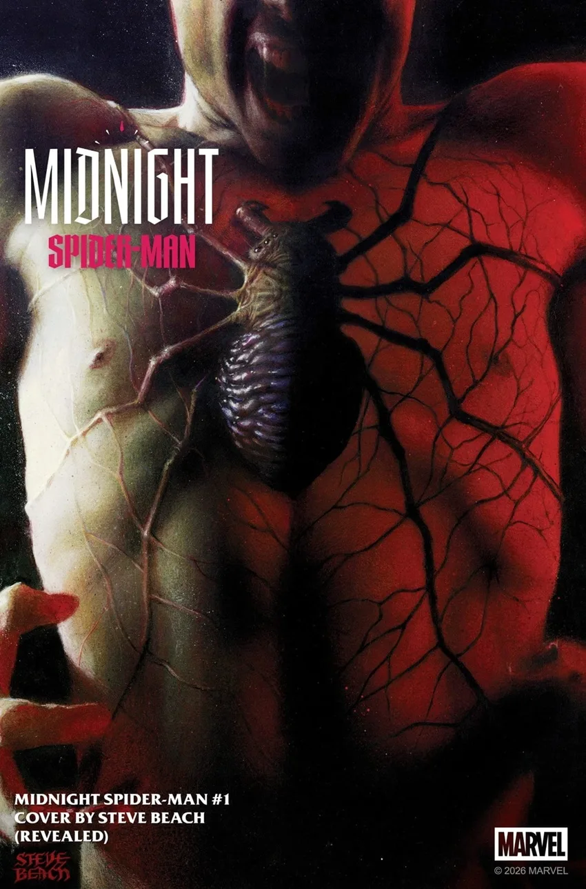 Midnight Spider-Man #1 cover (revealed) by Steve Beach.