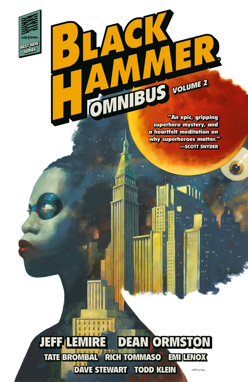 Black Hammer Omnibus Volume 2 cover by Dean Ormston.