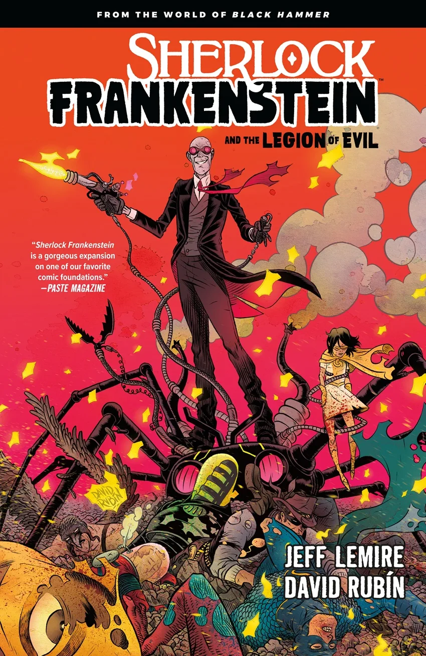 Sherlock Frankenstein and the Legion of Evil cover by David Rubin.