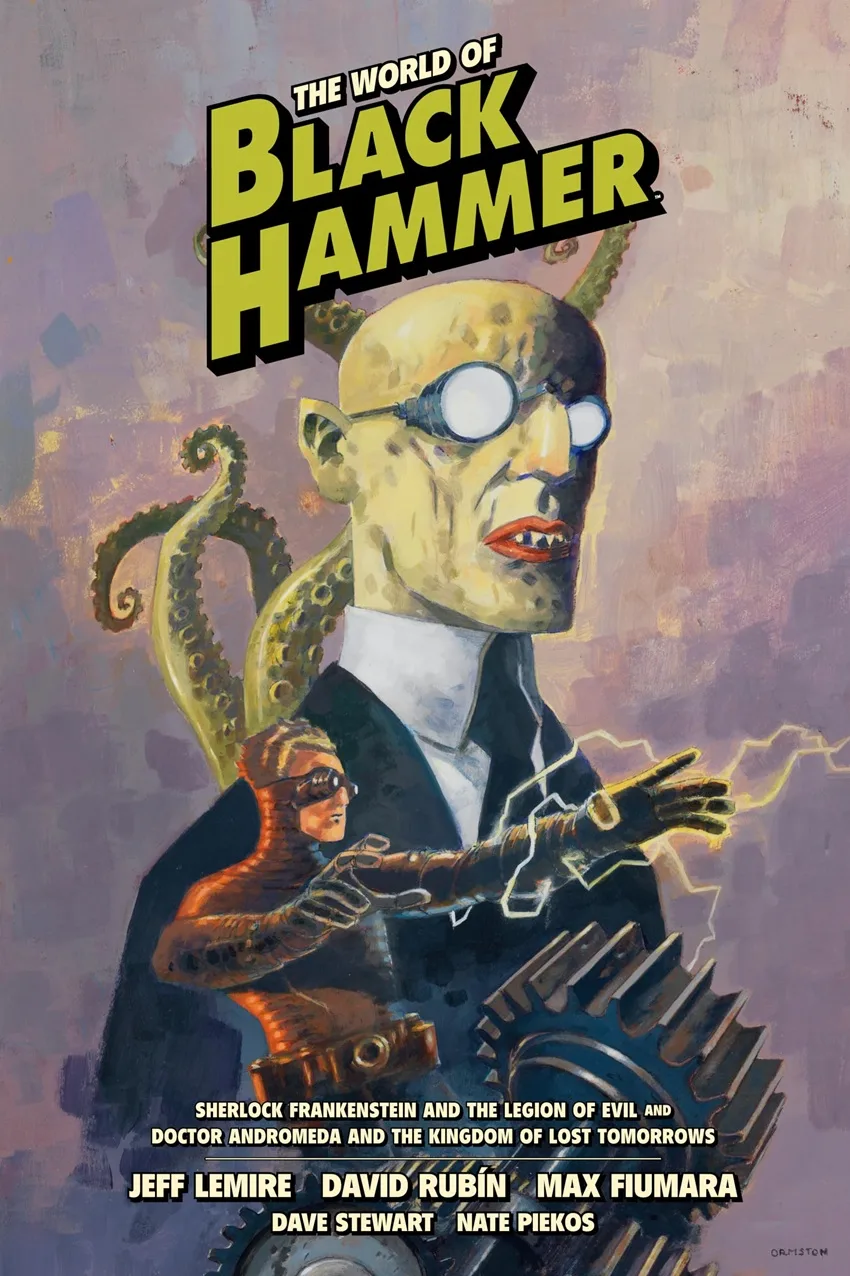 The World of Black Hammer Library Edition Volume 1 cover by Dean Ormston.